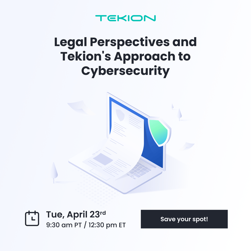Legal Perspectives and Tekions Approach to Cybersecurity1080x1080
